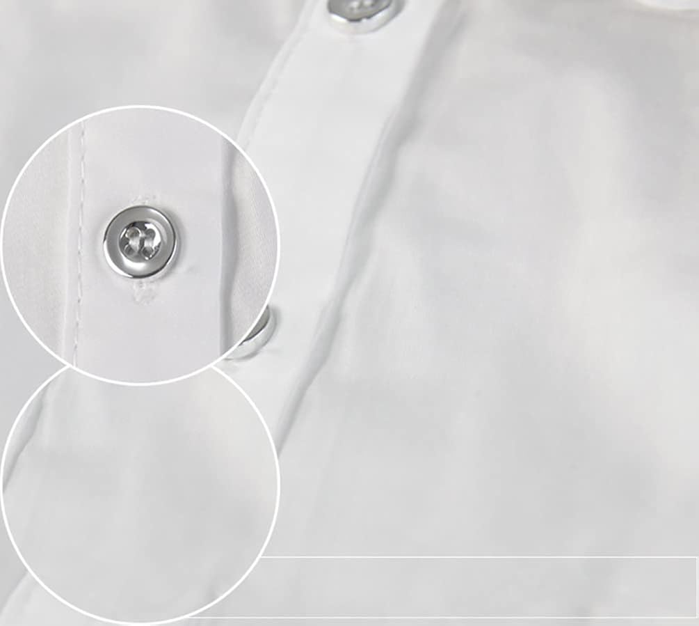 Miniatura 4 de Women's Stylish Adjustable Rhinestones Half Shirt Blouse False Collar Choker Necklace Fake Collar Decorate White