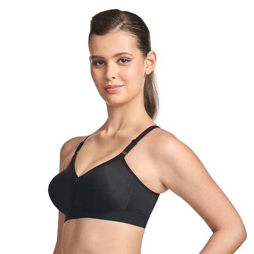 Image of TRYLO Women's Cotton Solid Regular Fit Bra