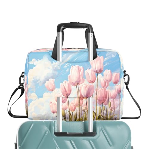 Bolso para portátil Watercolor Tulip 16 pulgadas miniatura 6