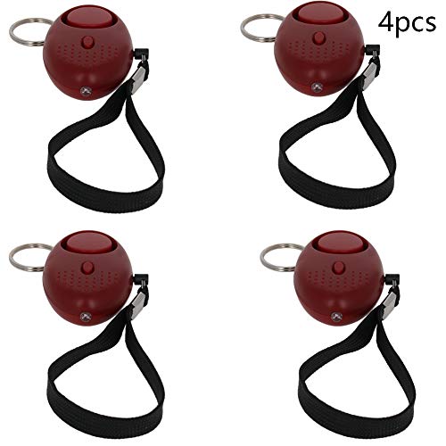 Image of Othmro Safe Sound Personal Alarm 4 Pack 130DB Personal Security Alarm Keychain with LED Lights, Emergency Safety Alarm for Women, Men, Children, Elderly Red