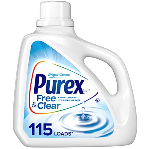 Purex Liquid Laundry Detergent, Free & Clear, 150 Fluid Ounces, 115 Loads #TOP10