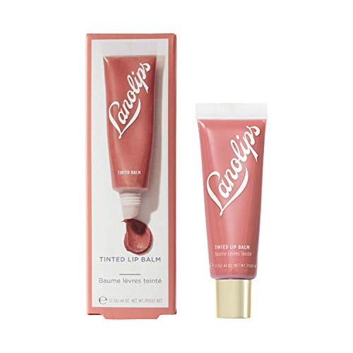 Lanolips Tinted Lip Balm - Moisturizing, Color-Tinted Balm with Lanolin & Vitamin E for Dull, Dry, Cracked Lips, Perfect Nude (12.5g / 0.44oz)