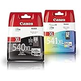 cartuchos de tinta canon 540 y 541 compatibles Canon PG540XL - CL541XL Canon PG-540XL+CL-541XL - Pack 2 Cartuchos de Tinta, 1 Negro y 1 Color