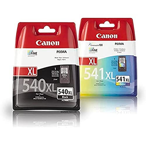 Canon PG-540XL+CL-541XL - Pack 2 Cartuchos de Tinta, 1 Negro y 1 Color