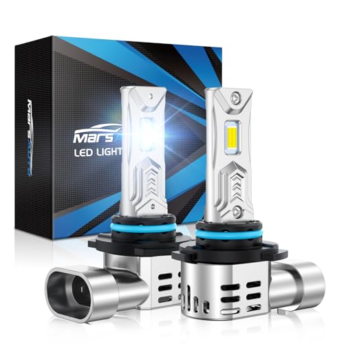 Marsauto 9003 Fog Light Bulbs, 34,000LM Super Bright 800% Brightness, H4 6500K Cool White Bulbs, Plug-and-Play, Canbus Ready, Pack of 2