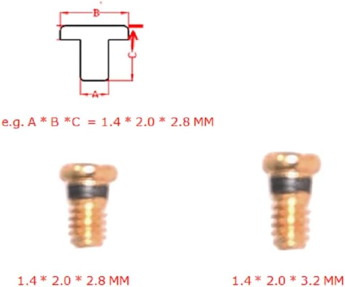 Miniatura 2 de Kit de reparación de tornillos de oro de repuesto, destornillador de cabeza Philips para gafas de sol Aviator RB3025 3025 (juego de 9)