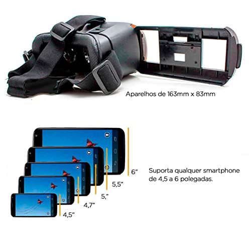 Óculos Vr 2.0 Realidade Virtual + Controle Cardboard 3d