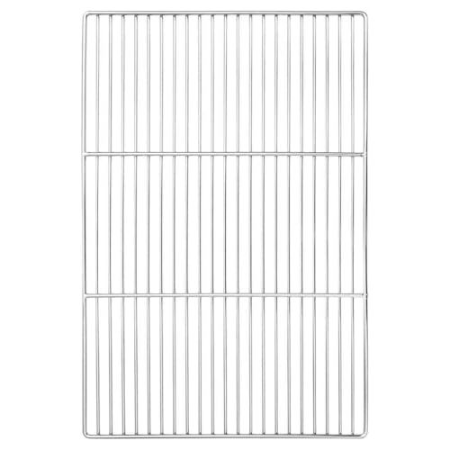 vidaXL Grill Grate Silver 60 x 40 cm Stainless Steel, Garden and Terrace, Rectangular Stainless Steel Grate, Modern Grilling Accessory for Outdoor Cooking and Easy Clean