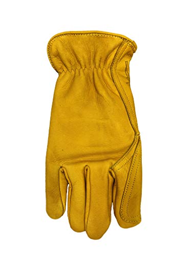Golden Stag Double Palm Cowhide Glove, Large, 207 #TOP2
