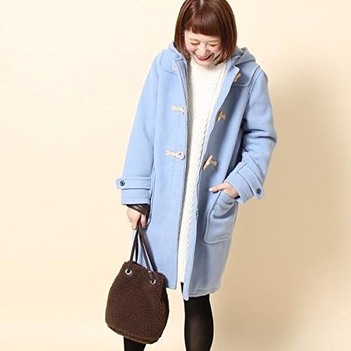 Amazon コーエン レディース Coen カバーリングウールダッフルコート Lt Blue Medium コート ジャケット 通販