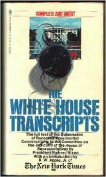 The White House transcripts; submission of reco... B002EKBIBO Book Cover