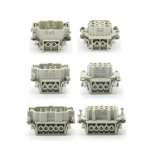 Conector Rectangular 24 male core 16A 500V 1 pieza miniatura 1
