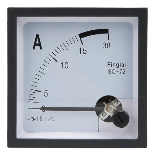 Ampèremètre analogique SQ-72 de 15A pour surveiller la charge d'un moteur CA