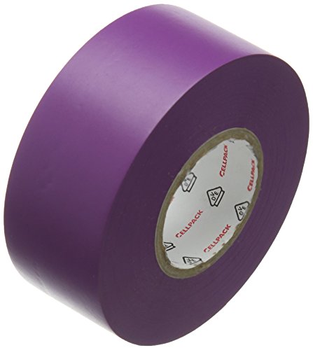 Cellpack No. 128 Cinta aislante de PVC Electrica Dimensiones 25 m x 30 mm x 0,15 mm (L x W x Grosor) - Morado Cover