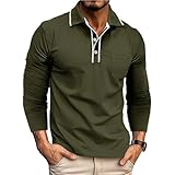 DESIGN -- Ce polo présente une couleur unie classique, une fermeture à boutons, des détails color block, un col polo et une coupe régulière pour un style tendance et décontracté