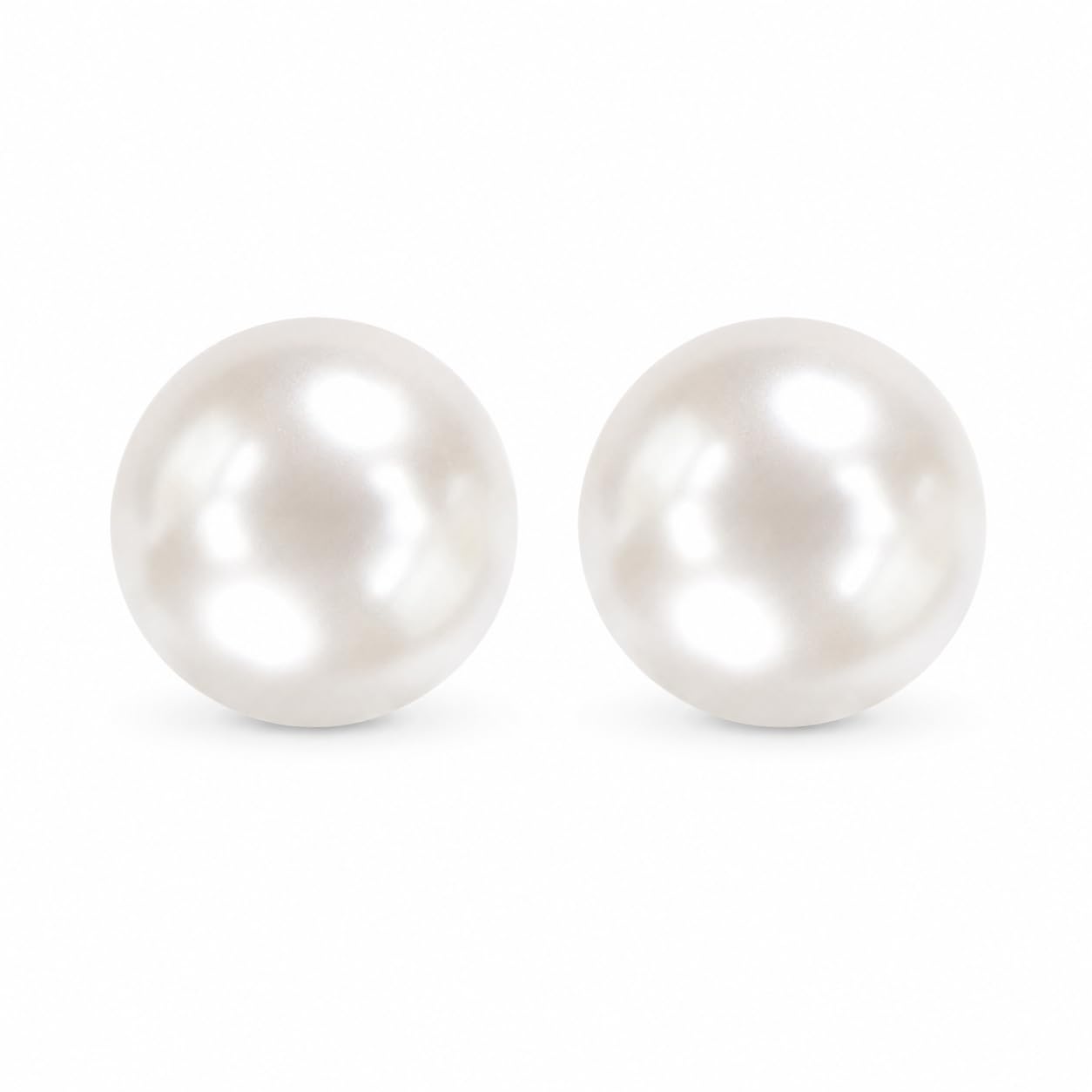 925 Sterling Silver Earrings|Hypoallergenic|Daily Wear| White Pearl Earrings Stud for Women| Kids/2nd Screw|4mm-image-30