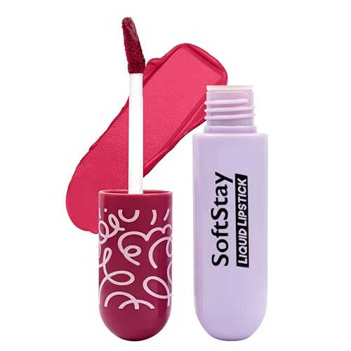 Image of Soft Stay Transferproof Liquid Lipstick| Hydrating, Highly Pigmented and Light Weight (Rose Pink, 03)