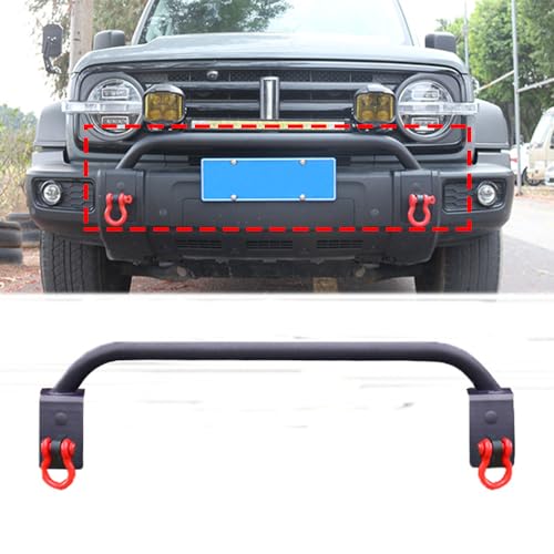 Front Bumper Fits For GWM Tank 300 2020-2025 Black Cover Kit Steel Crawler