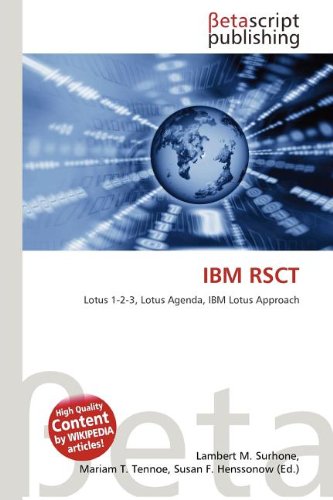 IBM RSCT: Lotus 1-2-3, Lotus Agenda, IBM Lotus Approach