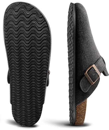 Kemisant Men'S Clogs – Comfortable Slip-On Nurse Shoes With Cushioned Cork-Footbed And Adjustable Soft Upper thumb #3