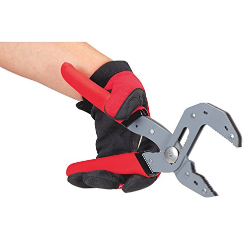 Powerbuilt Self Adjusting Spring Loaded Pliers, 10-Inch, One Hand Spring Loaded Grip, Auto Adjustable Sizing, Combination Jaws - Red 941288 #TOP5