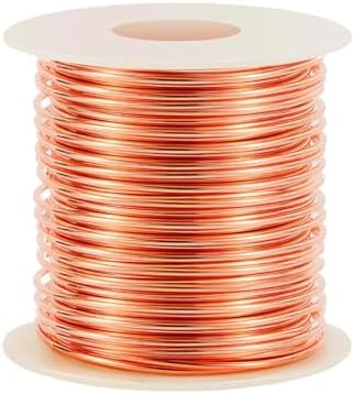 16 Gauge/ 1.3 mm 127 Feet 1 Pound Dead Soft Copper Wire for Electroculture Gardening, Jewelry Making, Beading, Science Projects, DIY Artwork