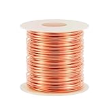 22 Gauge/ 0.6 mm 590 Feet 1 Pound 99.9% Dead Soft Copper Wire for Electroculture Gardening, Jewelry Making, Beading, Science Projects, DIY Artwork