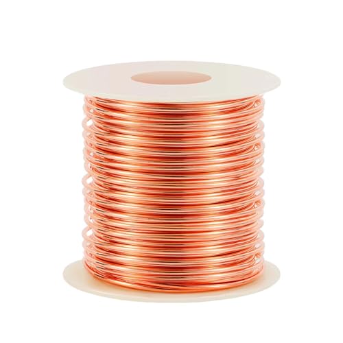 18 Gauge/ 1.0 mm 213 Feet 1 Pound 99.9% Dead Soft Copper Wire for Electroculture Gardening Jewelry Making Beading Science Projects DIY Artwork