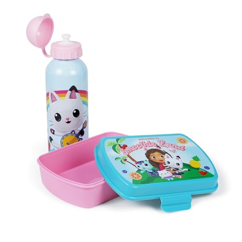 Gabbys Dollhouse Brotzeit-Set - Brotdose & Flasche 400ml