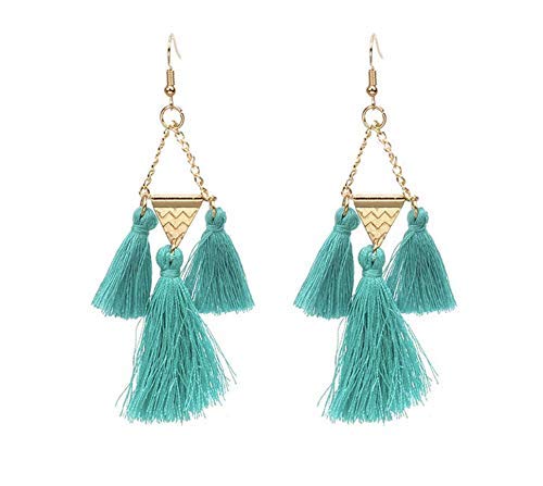 Crochet earrings triangle