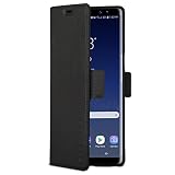 Funda Galaxy Note 9 Tipo Libro Piel Negro - KANVASA Case Cover Carcasa Plegable Cartera Pro 2' en Piel Auténtica Premium para Samsung Galaxy Note9 Original - Ultrafina con Cierre Magnético