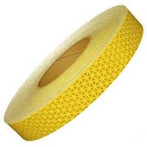 AutoVision High Intensity Water Proof Conspicuity Warning Reflective Radium Conspicuity Tape Sticker, 1 inch Width (3 Meter, Yellow)