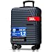 Cocoono Premium Handgepäck Koffer 55x40x20cm - passend für Ryanair, Lufthansa, Eurowings und co. I 38L Handgepäck Koffer mit sanften Rollen und praktischem TSA Schloss, Bordkoffer (Navy, M)