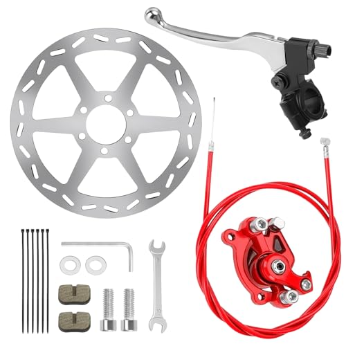 Mini Bike Brake Lever Kit, 180mm Disc Brake Rotor, Mini
