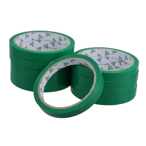 Genérico 10 Piezas Cinta Vegetal Sellador De Bolsas De Cinta Producir Cinta De Cierre Cinta De Embalaje De Colores Cinta De Sellado De Colores Producir Cinta Para Bolsas Polipropileno Green
