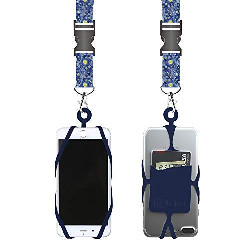 Gear Beast Universal Cell Phone Lanyard Compatible with iPhone, Galaxy & Most Smartphones Includes Phone Case Holder with Card Pocket