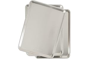 Professional Aluminum Commercial Baker's Half Sheet - 3 Pack
