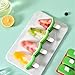 Watermelon Shape Popsicle Molds, Ice Pop Plastic Molds 6 Cavities, Ice Cream Pop Mold, Plastic Popsicles Molds, DIY Ice Pop Molds With Sticks