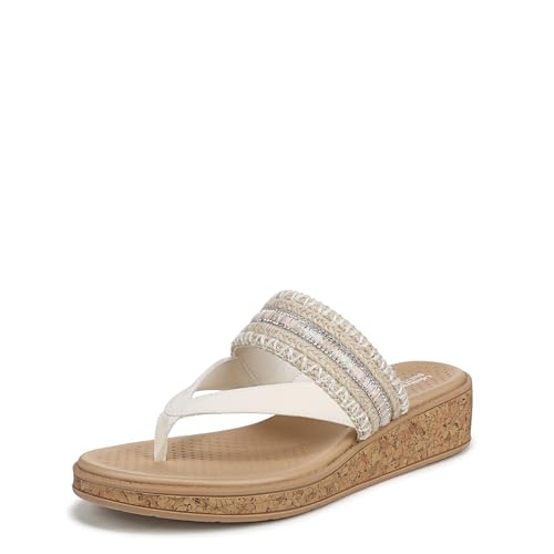 LifeStride Women's Birdie Flip-Flop Natural Tan/White Multi 6.5 M by LifeStride - Used condition - US$26.83