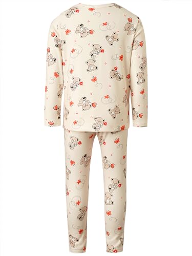 Bonny Billy Girls Thermal Underwear Pajamas Sets for Kids Long Johns Fleece Lined Base Layer Top & Bottom3