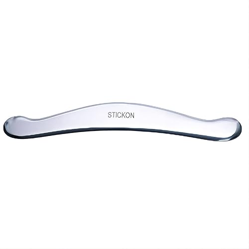 STICKON Herramienta de masaje de raspado Gua Sha de acero inoxidable Herramientas IASTM gran herramienta de movilización de tejidos blandos