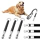 3 Stück Hundepfeife Rütter Rückruf, Hundepfeife Hochfrequenz Lautlos Hundetraining Hundepfeifen Erziehungshilfen für Hunde Pfeifen Adjustable Bellen Gegen mit Umhängeband