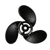 Quicksilver Black Diamond 3-Blade Aluminum Propeller, 9 dia x 7 pitch, Right Hand