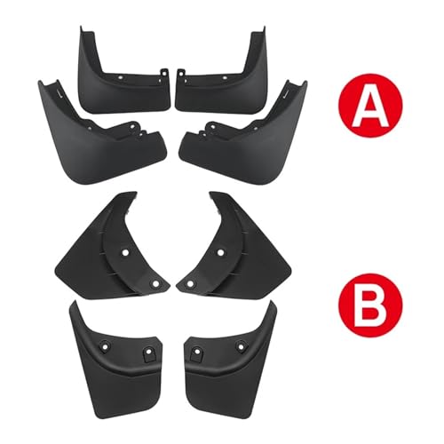 Guardabarros para Tesla de ABS: protectores contra salpicaduras para coche 2