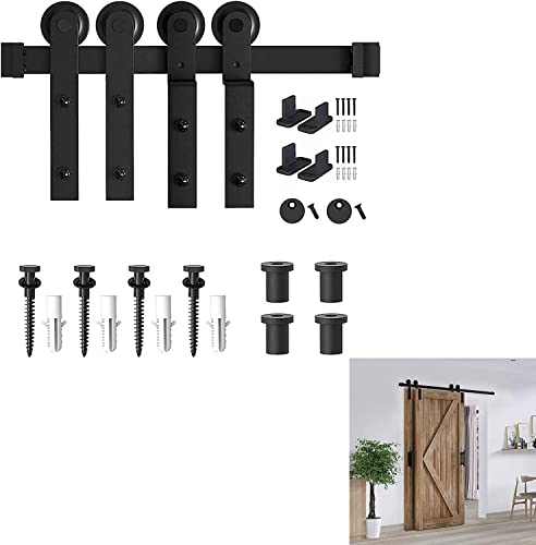 Ensemble de quincaillerie pour porte en bois en acier au carbone