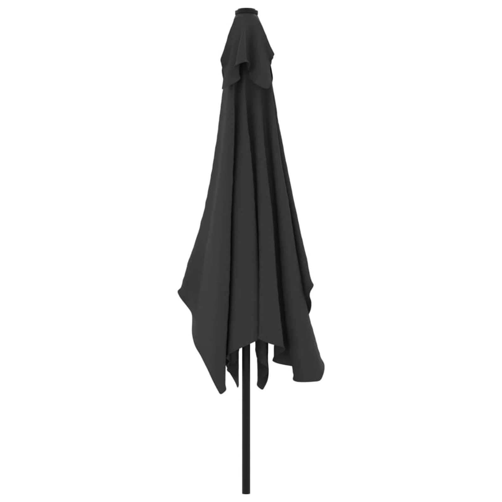 Homgoday Sombrilla de jardín con Palo de Metal Antracita 300x200 cm Sombrilla de Jardín,Protección UV Sombrilla Jardín Grande Orientable Jardín Parasol Balcón