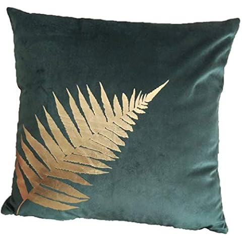 ZUODU Velvet Cushion Cover with Gold Foil Cover