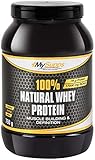 MySupps- 100% Natural Whey Protein, hochbioverfügbares Whey, 76g Eiweiß auf 100g + Vitamin B6, BCAA & Mineralien Matrix, Ohne Zusätze-Ohne Süßstoffe, Super Löslich, Made in Germany- 750g Pulver