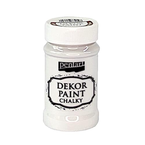 Zita 's Creative Dekor Paint Soft Mate 100 ML – Blanco. Tiza Color, Vintage Color, Mate Color para Manualidades, Color, Pintura acrílica,