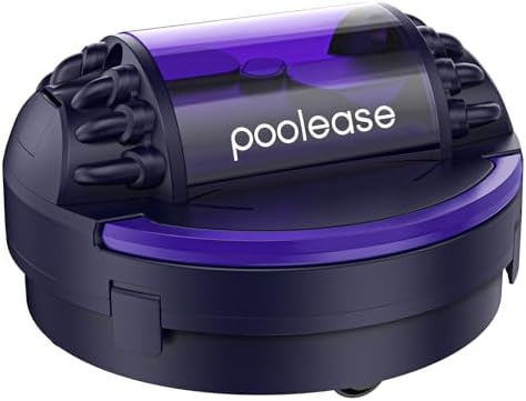 Poolease X1 Robotic Pool Vacuum for Above Ground Pool, Automatic Cordless Pool Cleaner with 45W Dual-Motor, Ideal for Above-Ground Flat Pool, 2L Debris Capacity